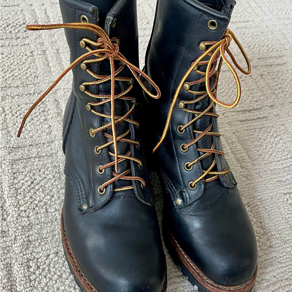 Vibram Black LeatherBoots